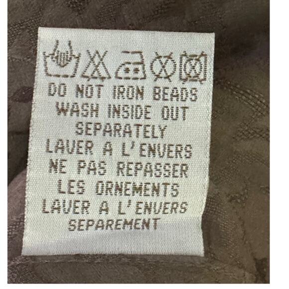 Armand Ventilo brown silk waist embroidered midi skirt size EU 42 US 12 - Picture 4 of 16